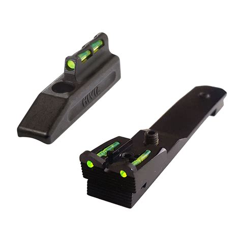 Fully adjustable Rear sight includes red and green interchangeable Litepipes. . Henry h001 sights